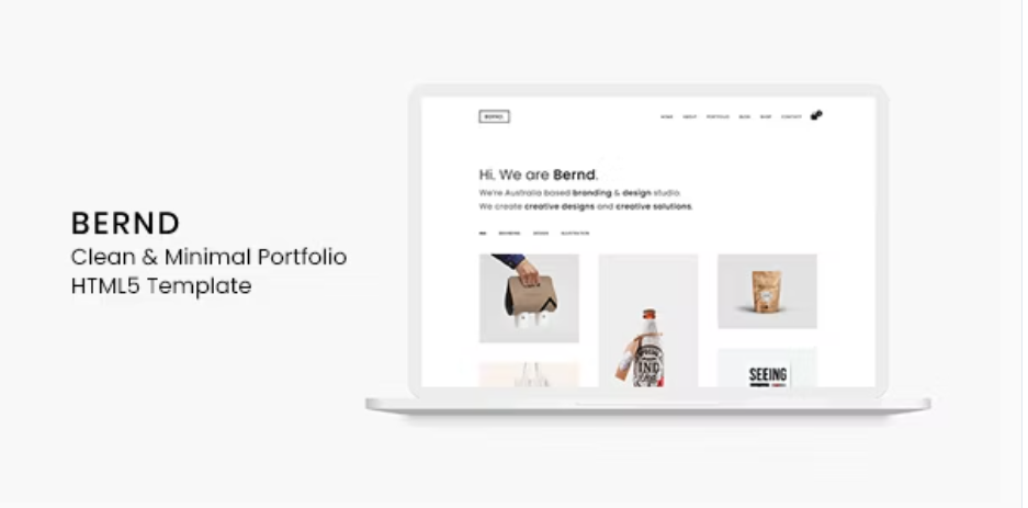 Bernd - Clean & Minimal Portfolio HTML5 Template