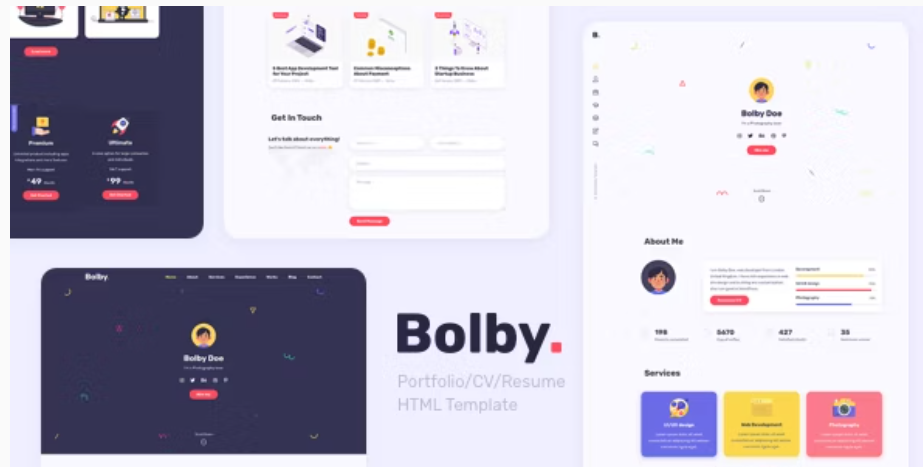 Bolby - Portfolio/CV/Resume HTMLTemplate