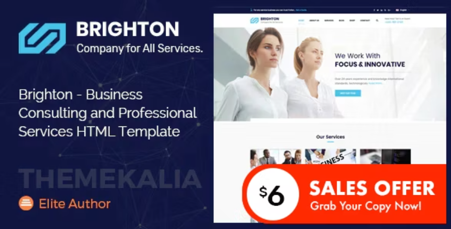 Brighton - Business Consulting Service Template