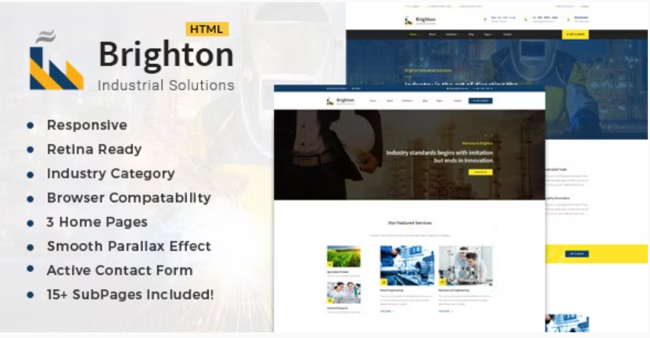 Brighton - Factory & Industrial Business Template