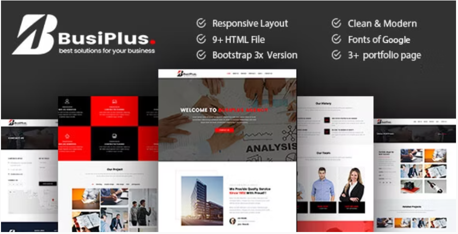 Busiplus - Corporate Business HTML5 Template