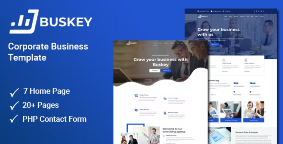 Buskey - Business Consulting & Corporate Template