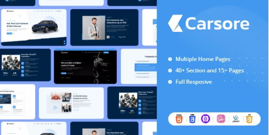 CARSORE – Car Loan Insurance HTML Template