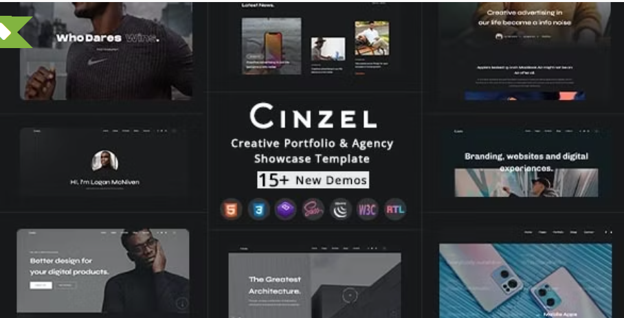 Cinzel - Creative Portfolio & Agency template