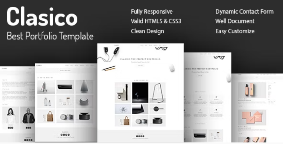 Clasico - Minimal Portfolio HTML Template