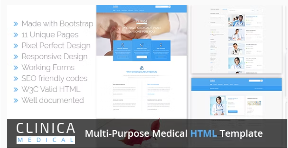 Clinica - Medical HTML Template