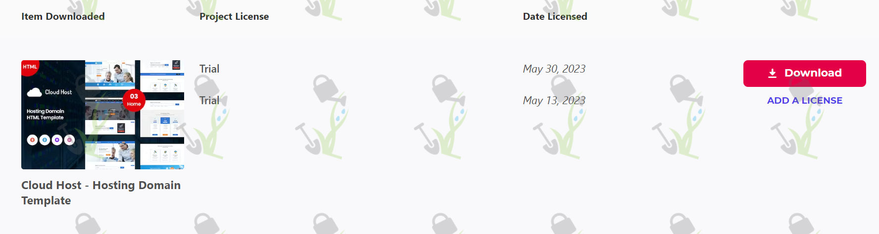 Cloud Host - Hosting Domain Template download