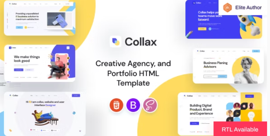 Collax - Creative Agency And Portfolio Template