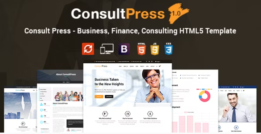 ConsultPress - Finance & Consulting HTML Template