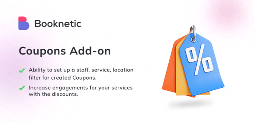Product Image - Coupons for Booknetic 1.2.2