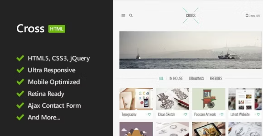 Cross - Minimal HTML5 Template