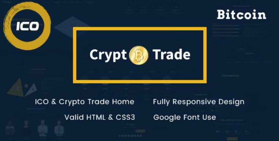 Crypto Trade - ICO, Bitcoin Cryptocurrency HTML