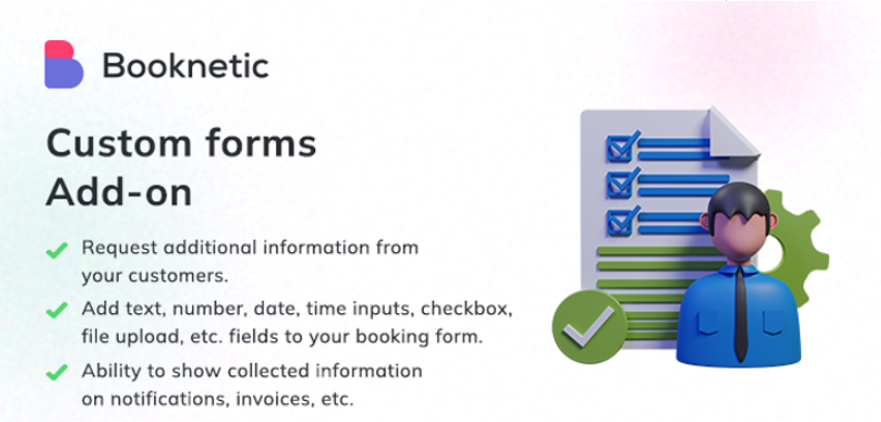 Product Image - Custom forms for Booknetic 2.1.5