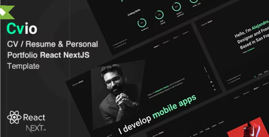 Cvio - CV/Personal Portfolio React NextJS Template