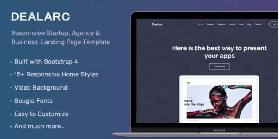Dealarc - Agency & Business Landing Page