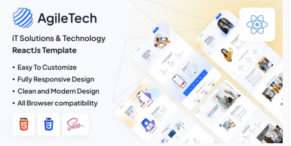 AgileTech - IT Solutions & Technology React Js