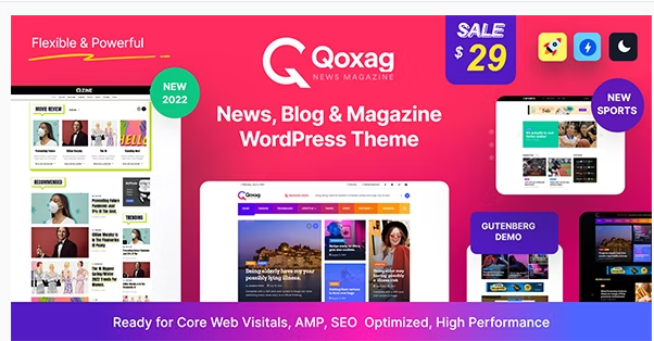 Qoxag – WordPress News Magazine Theme 2.0.6