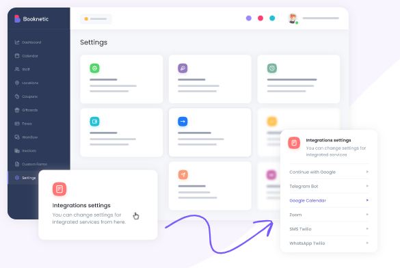 Twilio SMS action for Booknetic workflows