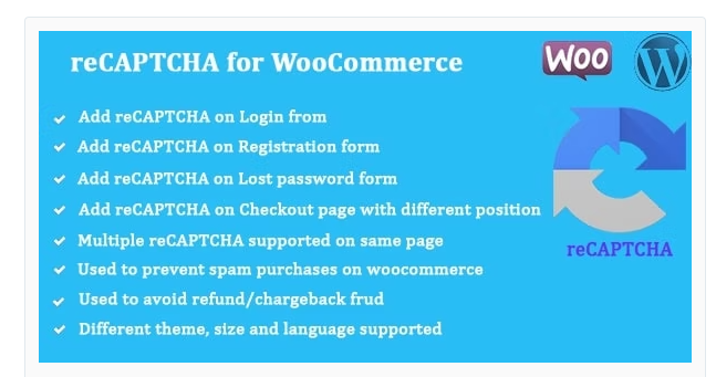reCAPTCHA for WooCommerce