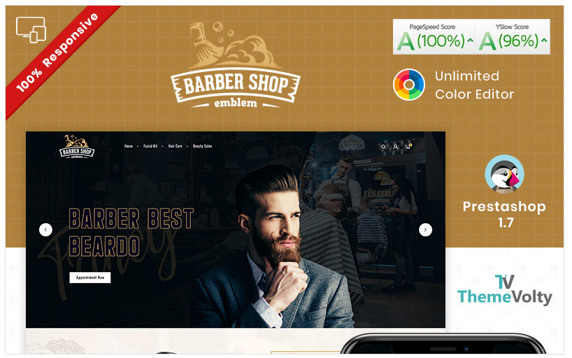Barber Shop - Saloon PrestaShop Theme