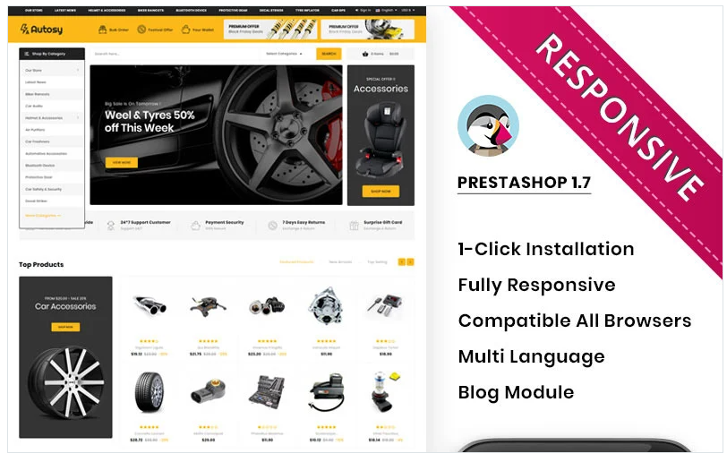 Autory - The Mega Automobile Store PrestaShop Theme