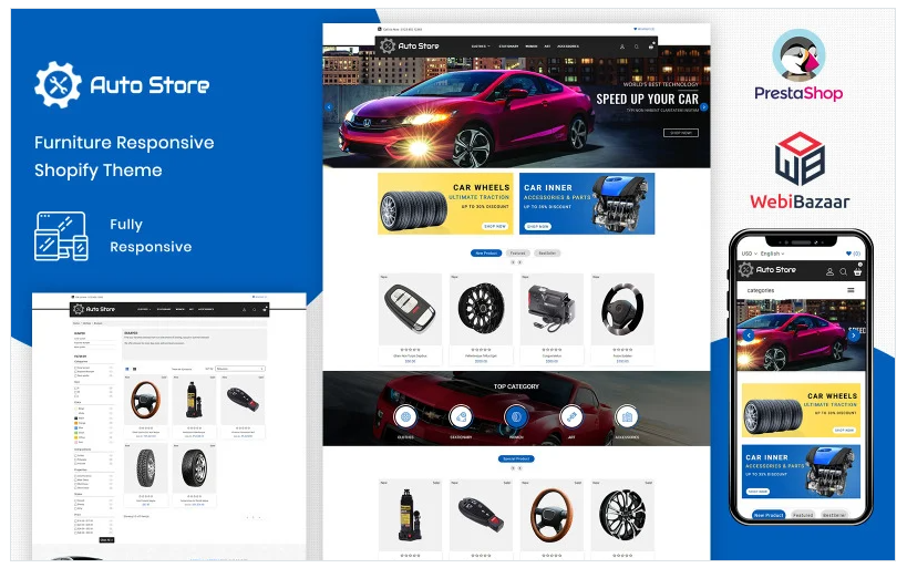 AutoStore - Auto Parts and Equipments PrestaShop Theme