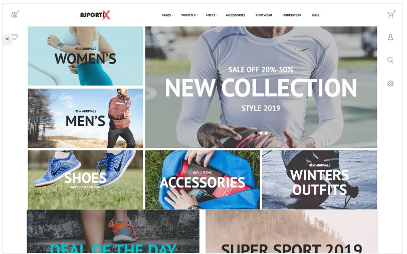 Asportix - Sport Equipment Store Clean Bootstrap Ecommerce PrestaShop Theme