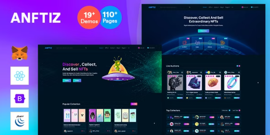 NFT Marketplace React Js Template