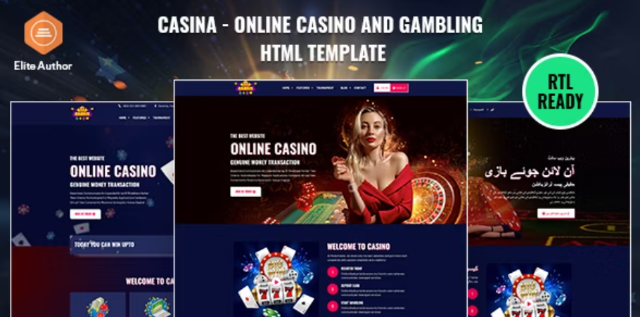 Online Casino And Gambling HTML Template