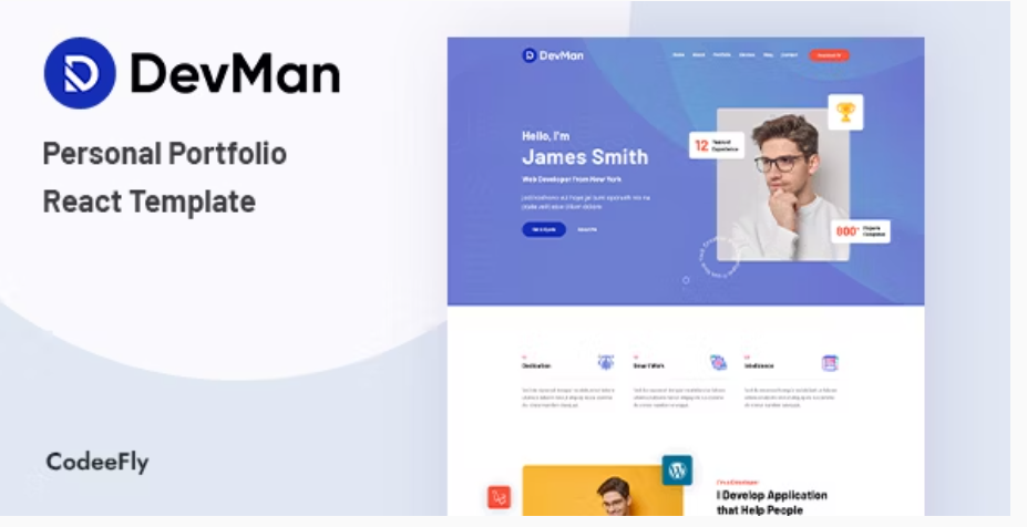 Devman - Personal Portfolio React Template