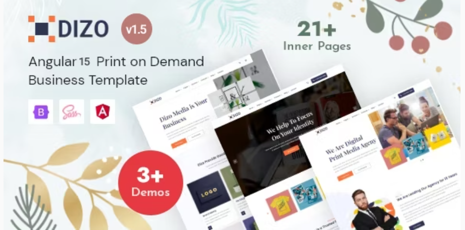 Dizo - Angular Print on Demand Services Template