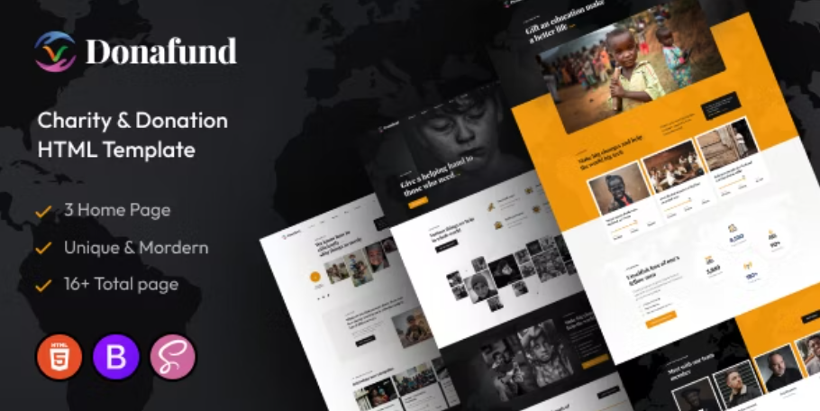 Donafund – Fundraising & Charity HTML Template