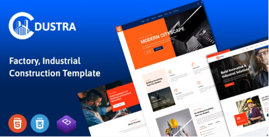Dustra- Factory & Industry Template
