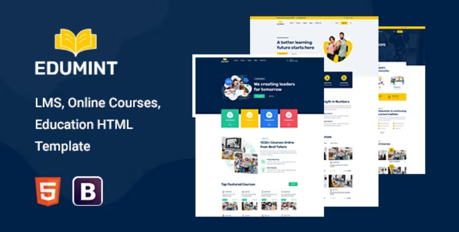 Edumint - LMS, Courses, Education Template