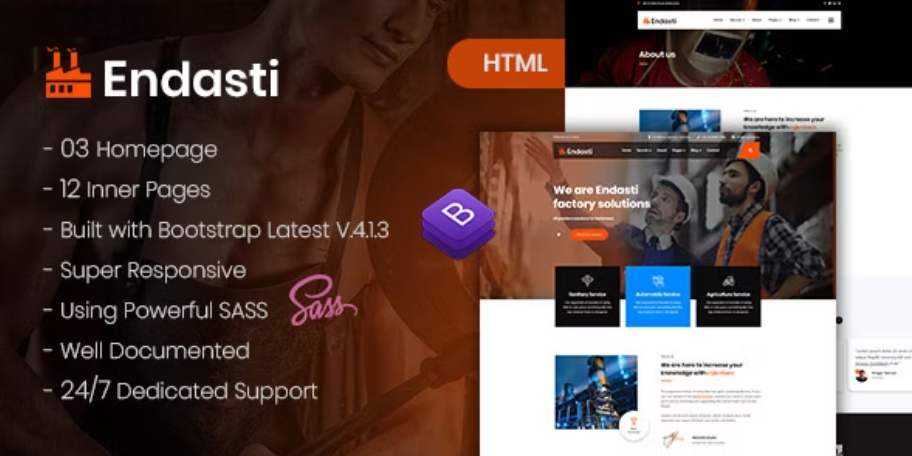 Endasti - Industrial Industry & Factory