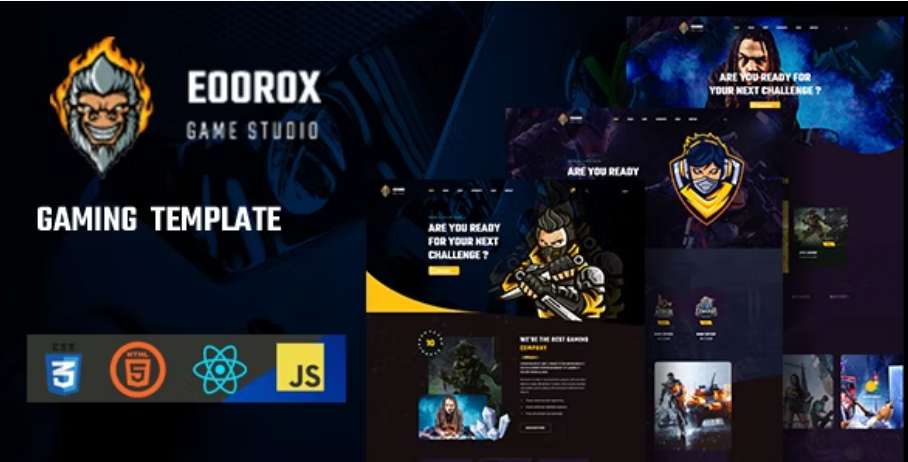 Eoorox - React Gaming and eSports Template