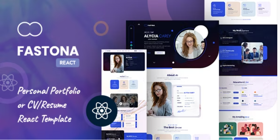 Fastone - Portfolio & CV Resume React Template