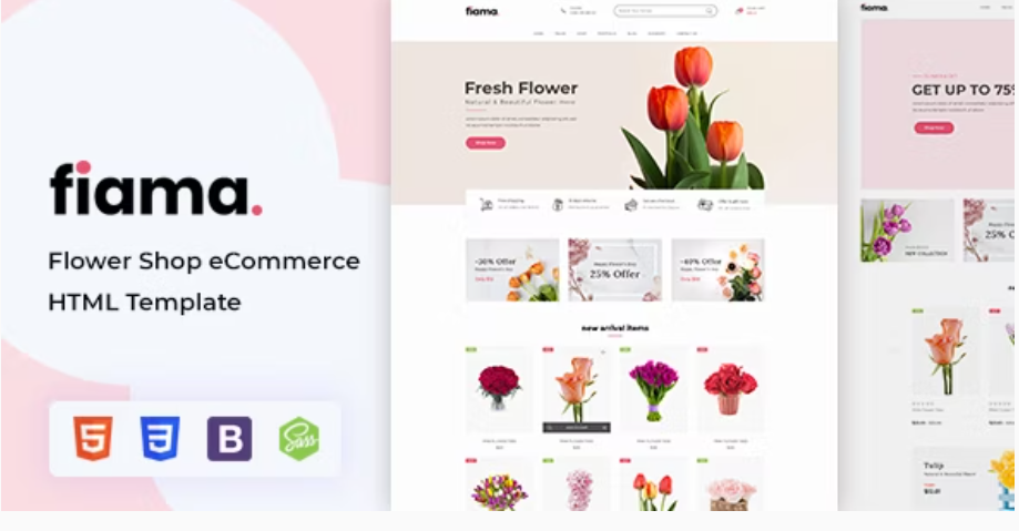 Fiama - Flower & Florist Shop Bootstrap Template