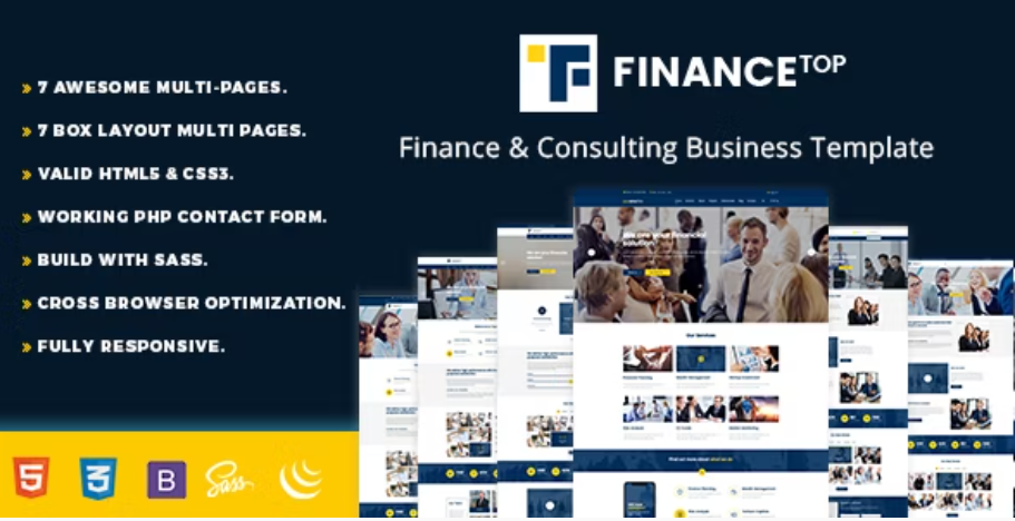 Finance Top - Consulting & Business Template