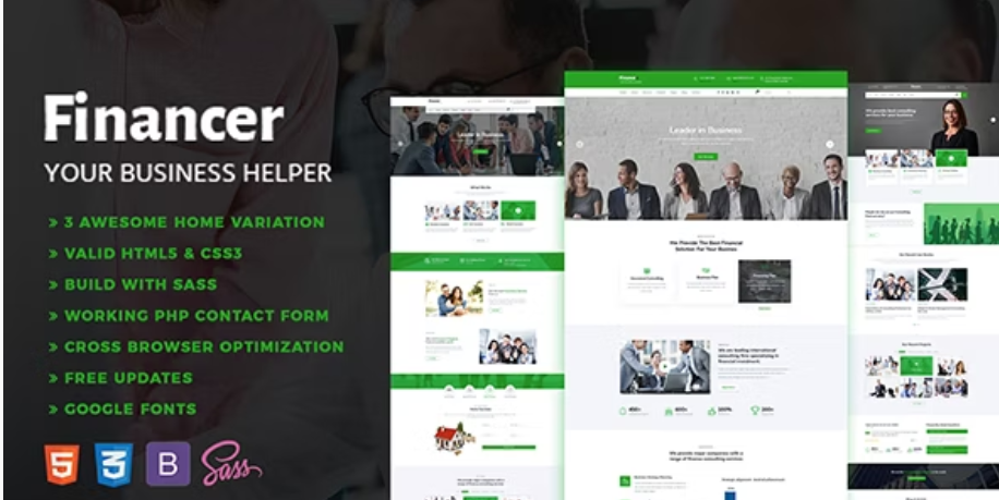 Financer - Consulting & Business Template