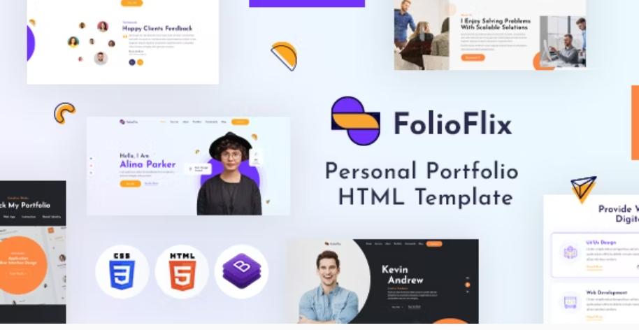 FolioFlix - Personal Portfolio HTML Template