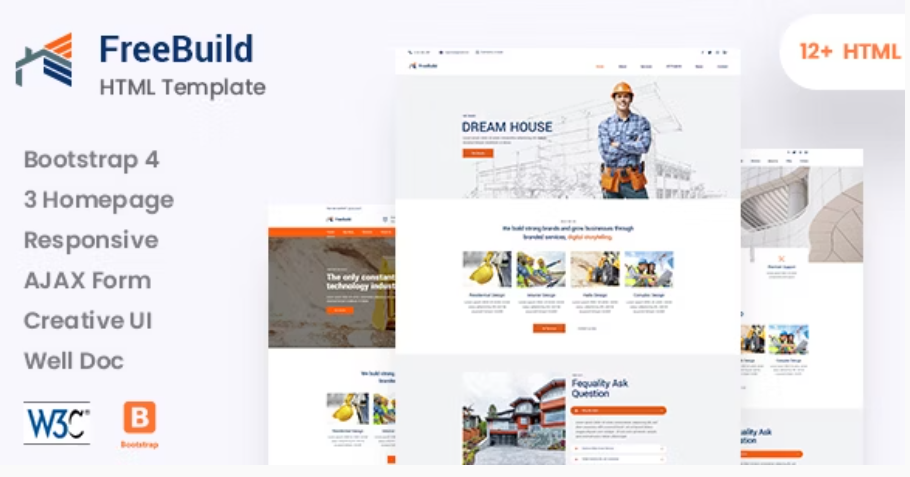 FreeBuild - Construction HTML Template
