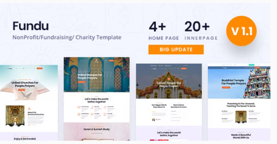 Fundu | Multipurpose Church HTML Template