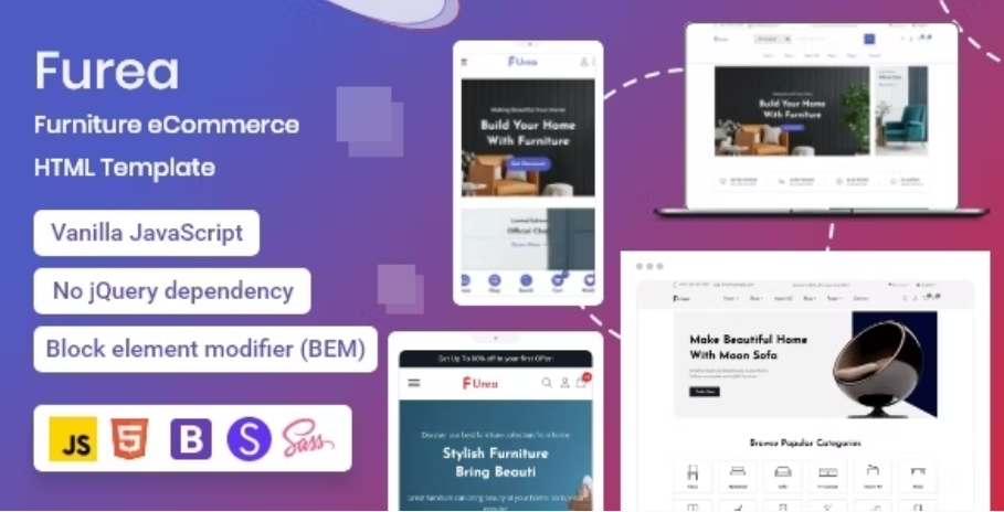 Furea - Furniture eCommerce HTML Template