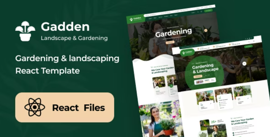 Gadden - Garden Landscaping React NextJs Template