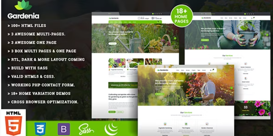 Gardenia - Landscaping Gardening Template