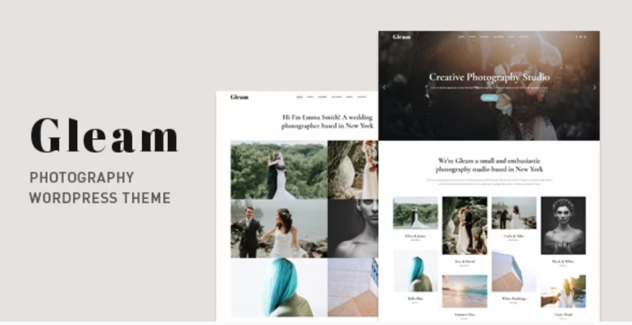 Gleam - Elegant Photography Portfolio Template