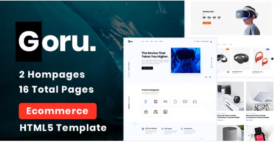 Goru electronics e-commerce html template