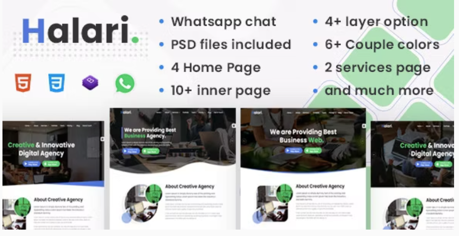 Halari – Business Agency Consulting HTML Template