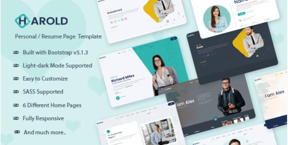 Harold - Personal Portfolio Template